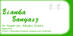 bianka banyasz business card